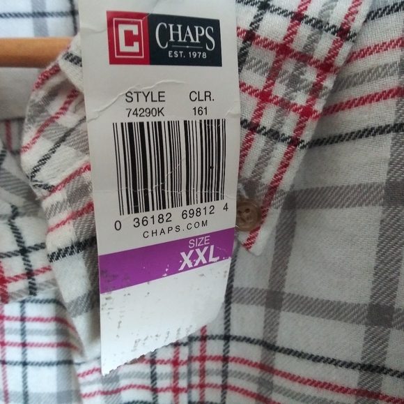 Ralph lauren chaps flannel button-down shirt - Picture 3 of 6